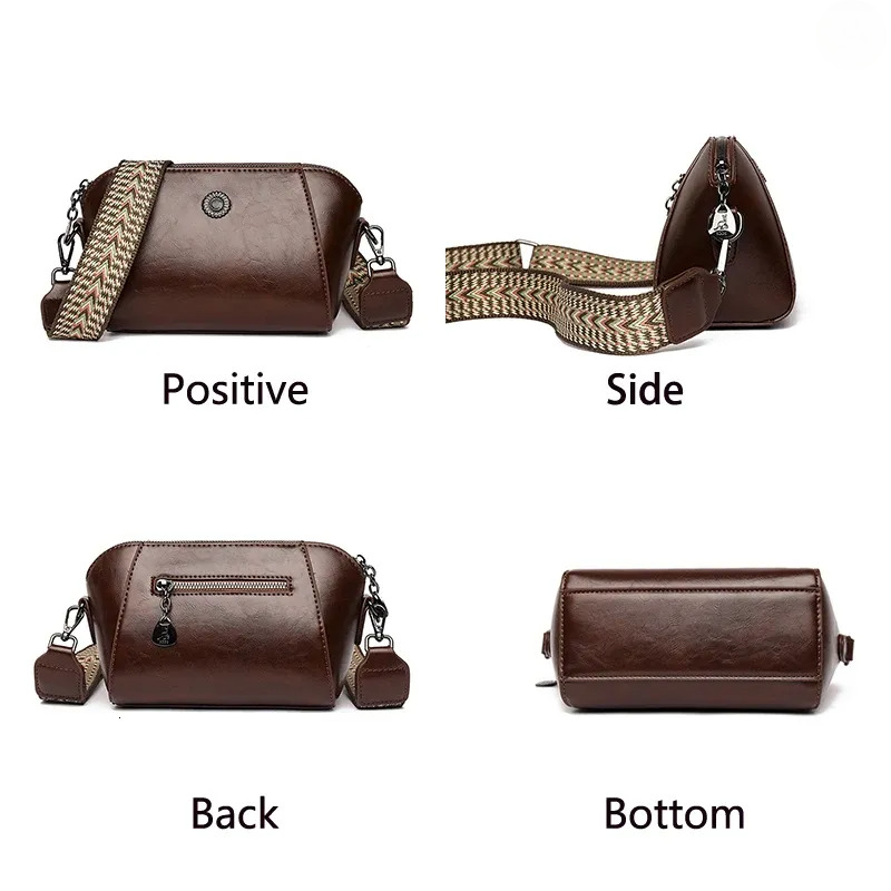 free shipping Shoulder Bags Fashion Woman Leather For Women Crossbody Handbags Messenger Designer Sac A Main