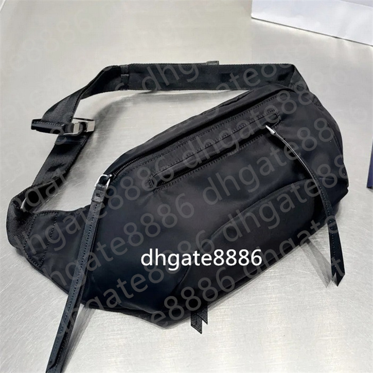 Womens Fashion Nylon PPWaist Bag Men Casual Belt Bags Zipper Chest Fanny Pack Mens Black Bumbag Leather Crossbody Sport Fannypacks For Women