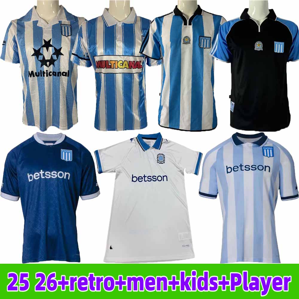 2025 2026 Racing Club de Avellaneda Soccer Jerseys 25 26 CARBONERO MARTINEZ SALAS ALMENDRA Football Shirts Men Uniforms kids kits socks