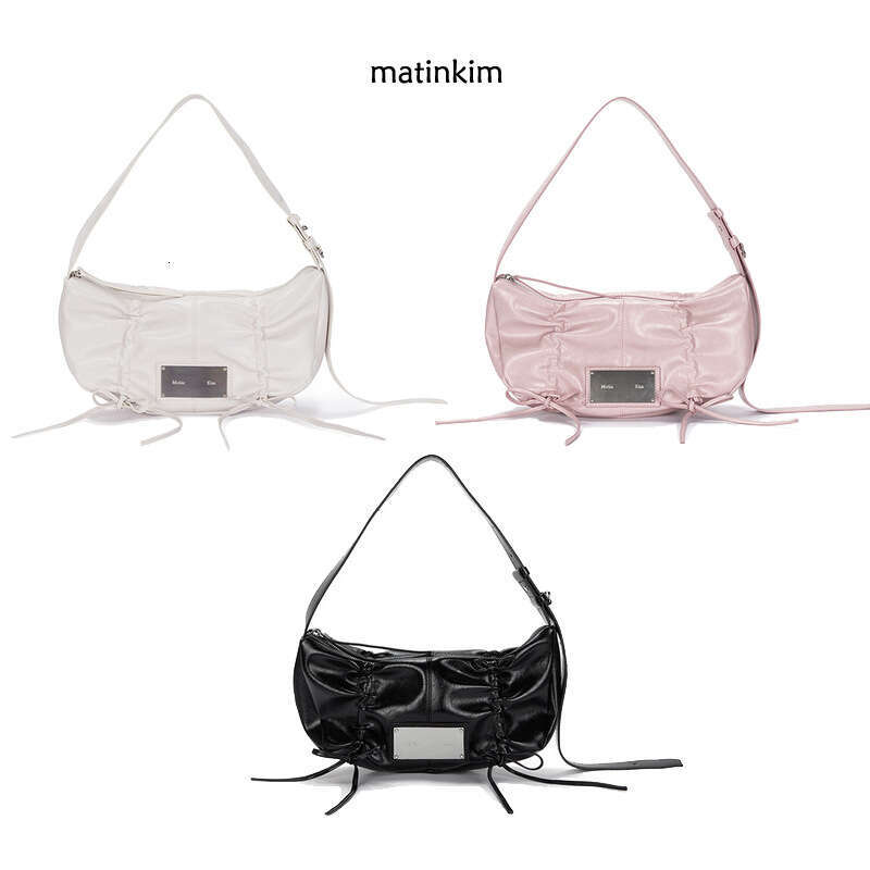 South Korean niche designer Matin Kim pleated drawstring single shoulder underarm handbag Matinkim bag