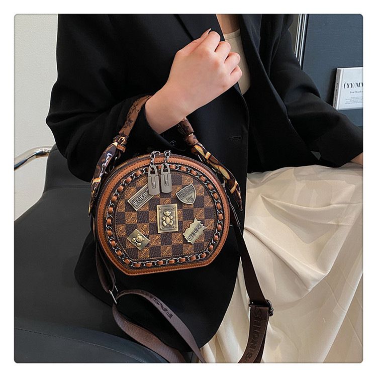 Free shipping designer bags for women Single Shoulder Bag Womens Round bag printing handbag single shoulder crossbody bag new