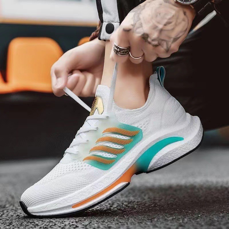Free Shipping Comfortable Soft Sole Men 2025 Spring Summer New Design Casual Sneakers Lightweight Versatile Sports Running Shoes White Green black sup