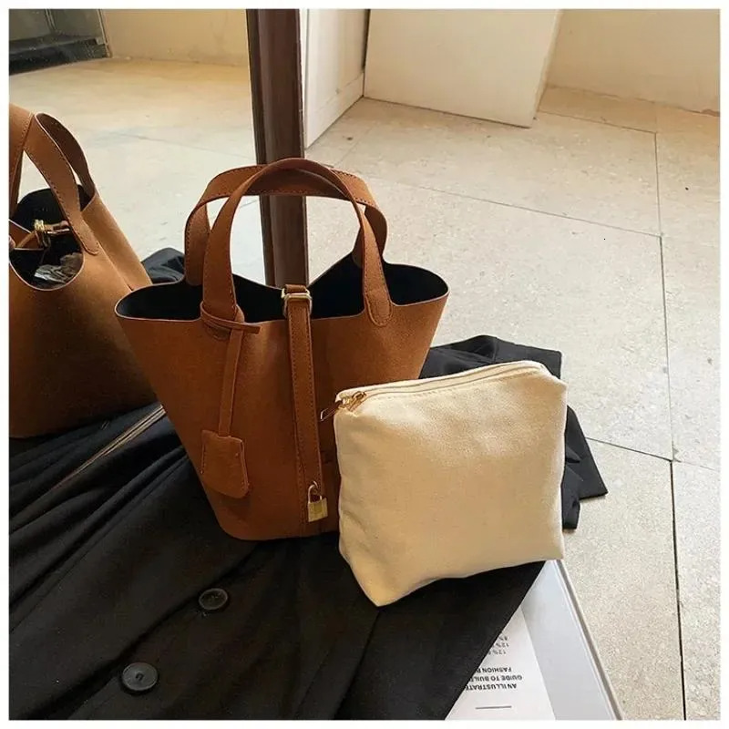 Drawstring Bucket Bag For Women - Frosted Casual Handbag With Red Wedding Design New Free Delivery Designer Bag