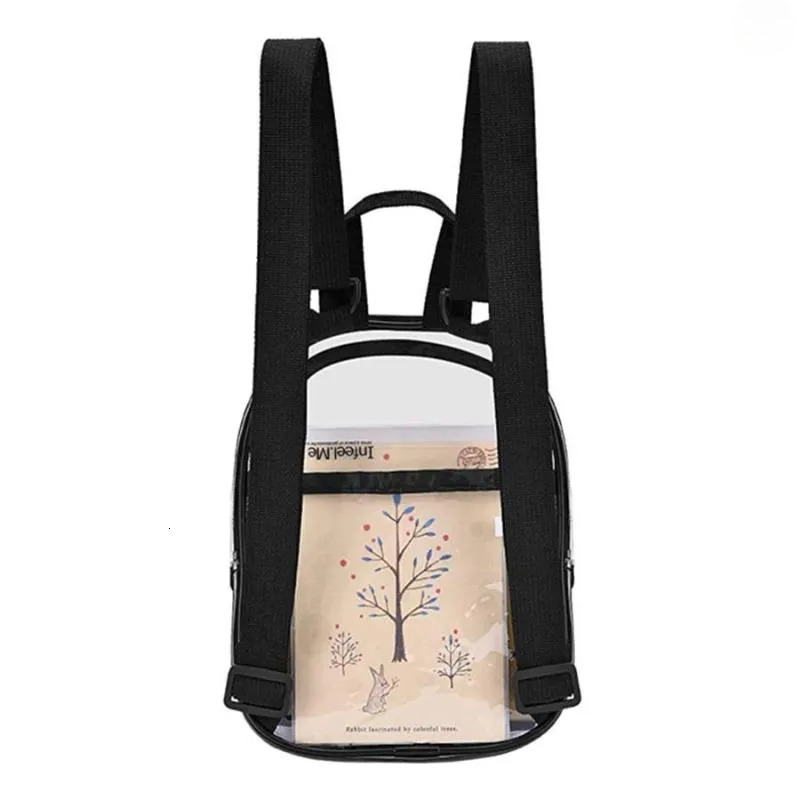 Clear Mini Backpack: Transparent PVC Lightweight Bag For Summer Beach, Travel, And School New Free Delivery Designer Bag