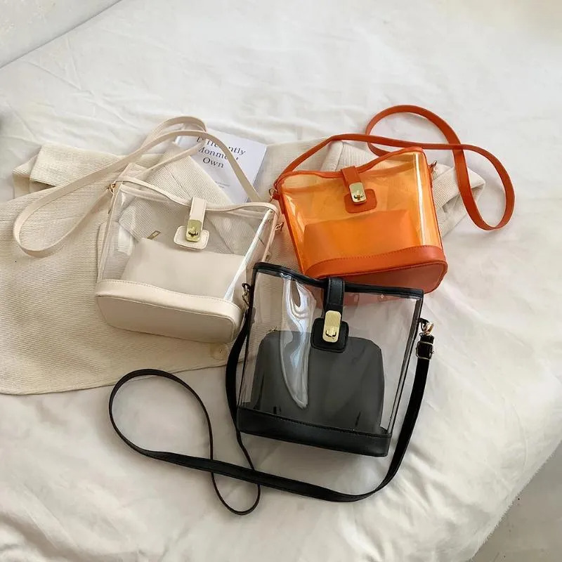 Transparent PVC Shoulder Bags For Women: Waterproof Clear Fashion Totes Crossbody New Free Delivery Designer Bag