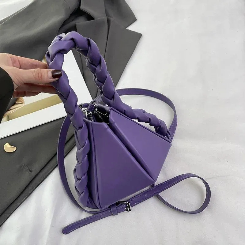 Unique Handbags Women: Square PU Leather Shoulder Bag - Solid Color, Versatile Designer Style Tote For Fashion New Free Delivery Designer Bag