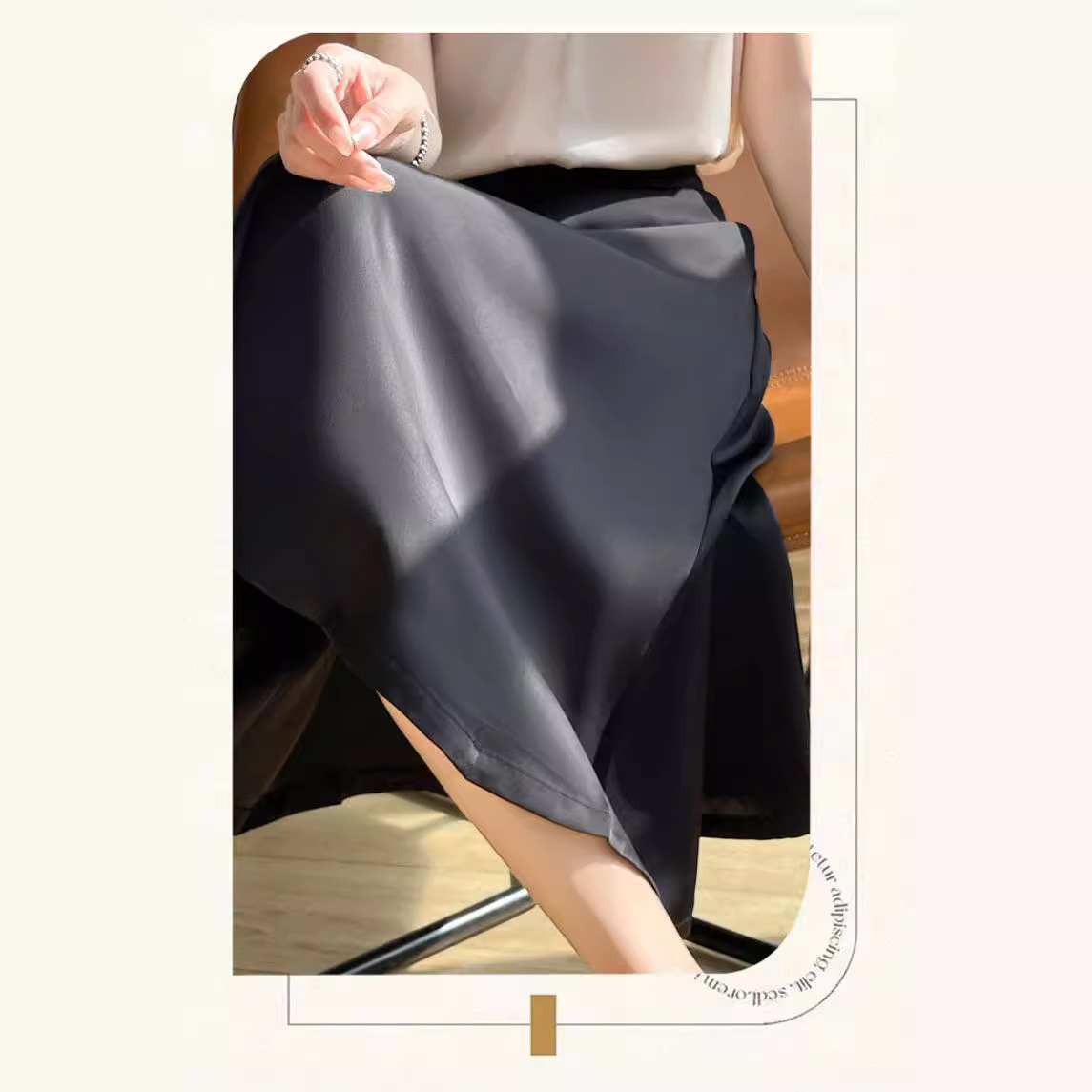 SY380 Large size fishtail skirt women's spring and summer new slim high waist medium length skirt a-line hip skirt