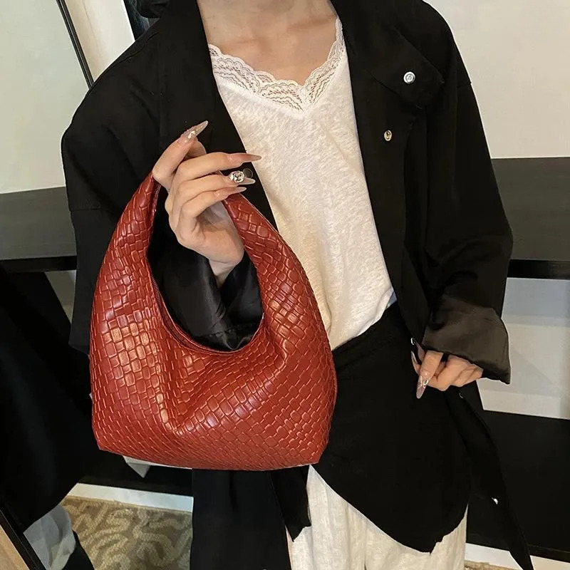 Women's Totes Handbags Large Capacity Soft Leather Underarm Shoulder Bag For Commute & Travel New Free Delivery Designer Bag