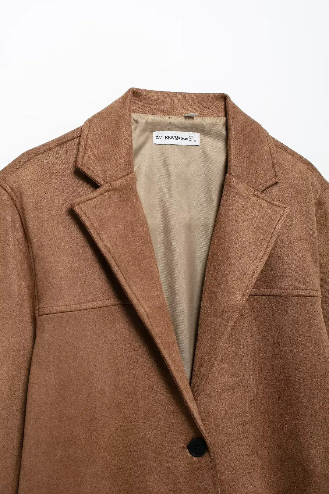 European and American style foreign trade womens clothing fashion short suede jacket half leather cover 250430Z