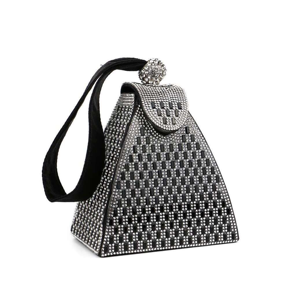 Dinner Bag Fashion Lady Evening Bags Acrylic Day Clutch Triangle Design Dias Party Shoulder Handbags Banquet Purse KQ