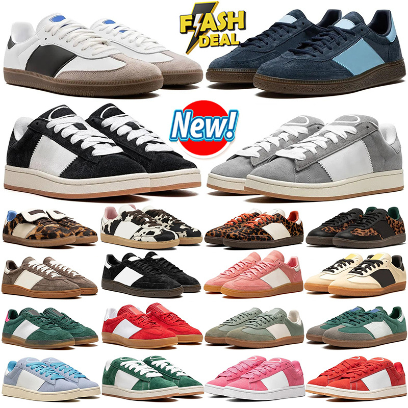 2025 designer shoes stadt mens womens sneakers Navy Silver Pink Red Green Brown Blue White Core Black Gum Pony Leopard Shoe OG Sports Trainers Sneakers