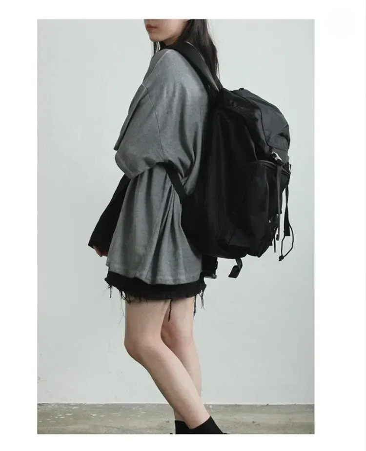 Ladies Backpack: Casual American Style Unisex Fashion Laptop Waterproof Nylon Backpack For Outdoor Travel And School New Free Delivery Designer Bag