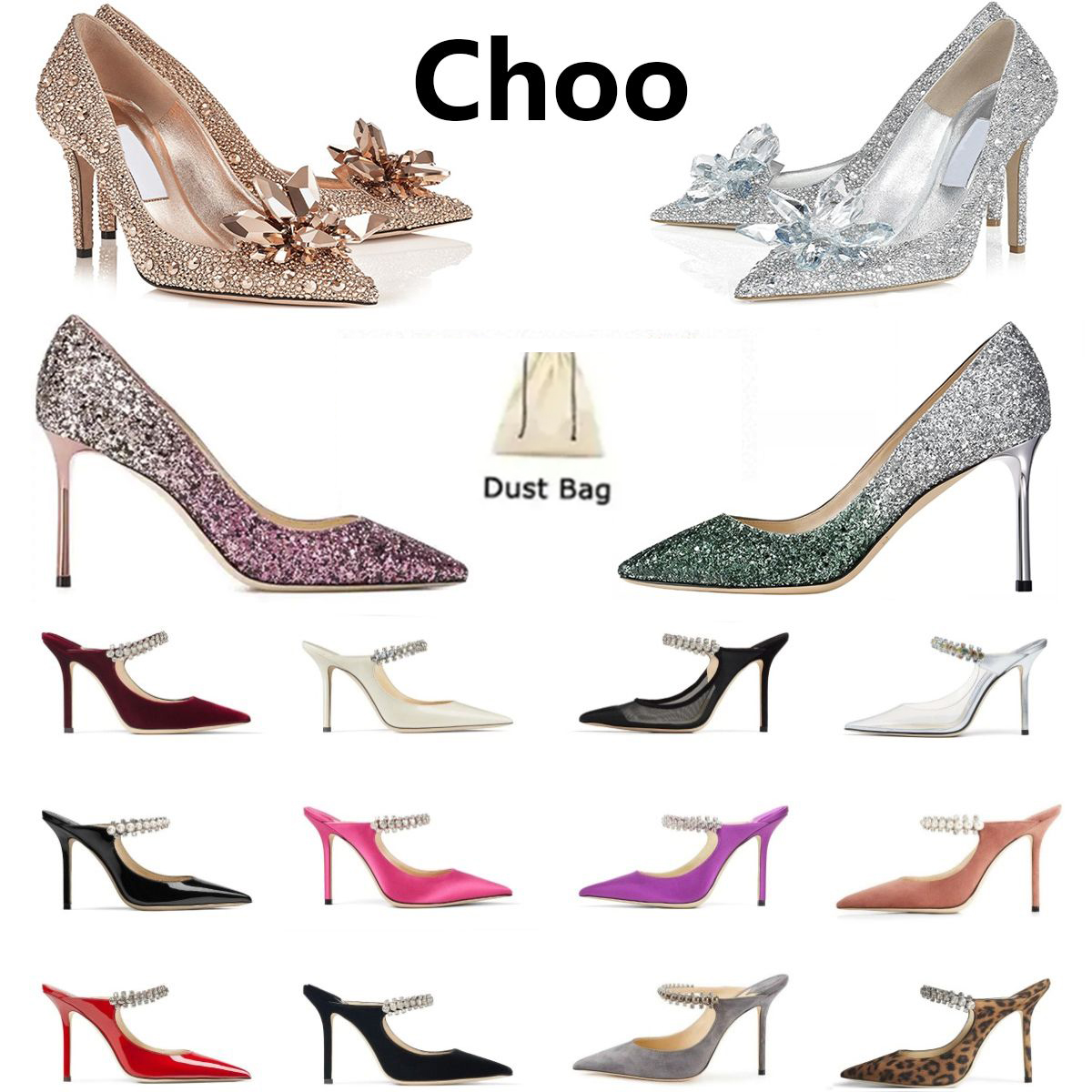 High Heels Choo Choos Dress Shoes Designer Red Suede Wedding Luxury Glitter Rivets Triple Black White Patent Womens Women Averly Leather choos EUR 35-42