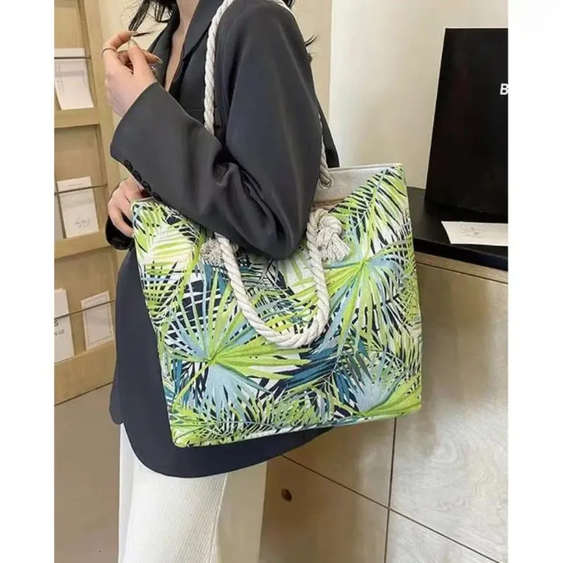 Women Canvas Shoulder Bag: Large Capacity Shopping Tote For Everyday Use New Free Delivery Designer Bag
