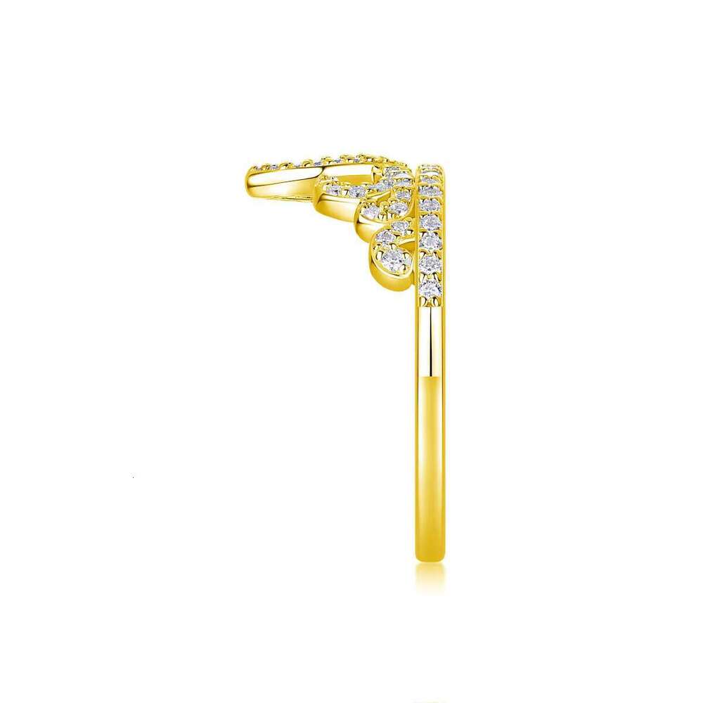 All chilled classic crown premium passed the testing instrument, pure silver silica ring fot for women