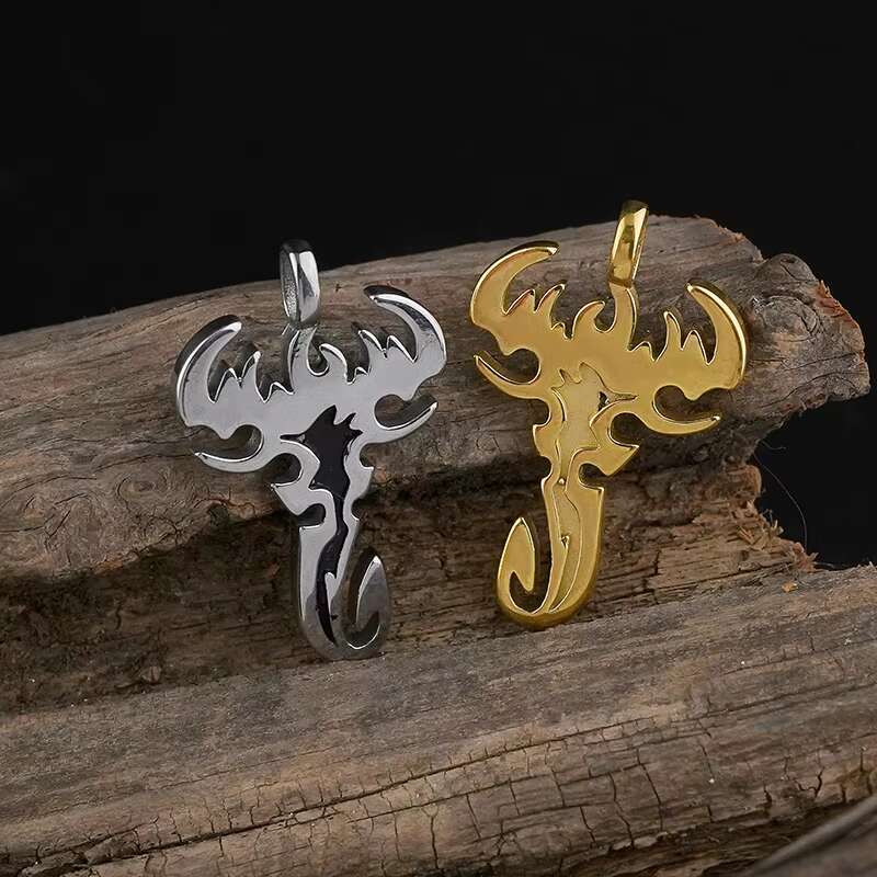 New Design Stainless Steel Scorpion Pendant for Unisex Casual Party Animal Symbol Gift Christian Religious Charm on Hand Jewelry