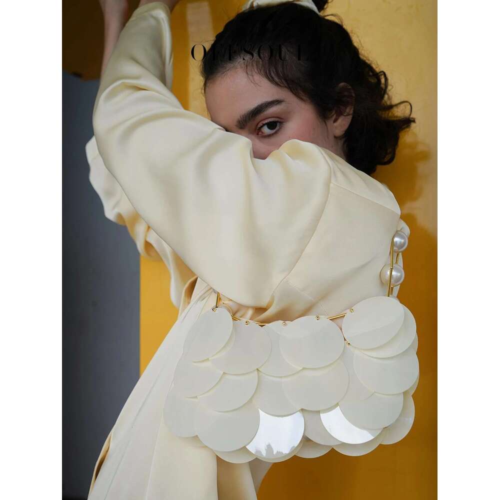 Korean Style Fragrance Exquisite Pearl Shoulder Strap Versatile New Small Fresh Wedding Banquet Sequin Clutch Bag Fashion Party Armpit Handbag
