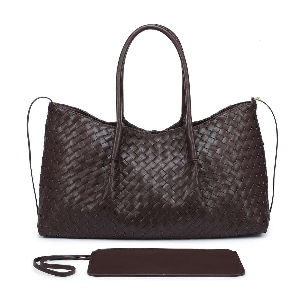 hand woven shoulder tote large capacity mommy bag versatile crossbody for travel