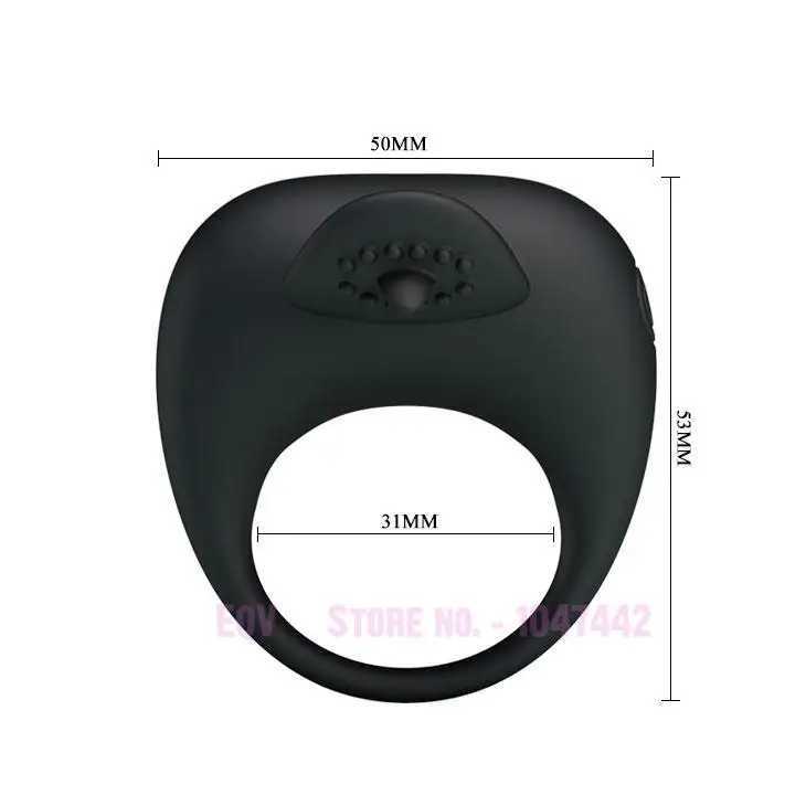 Pretty Love Silicon Vibrating Cock Ring Penis Ring Vibrator Cockring Sex toys for men couples Adult Toy Anillo Vibrador. W250512