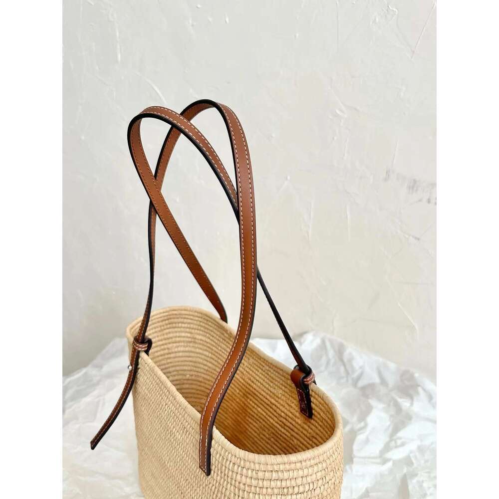 Natural Handmade Luxurious Lafite Grass Woven Bag, Simple And Stylish One Shoulder Handbag