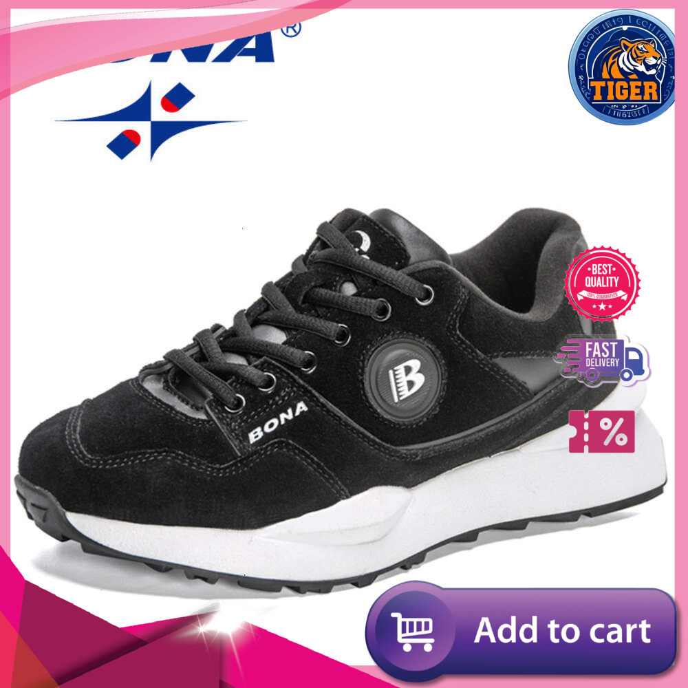 Ddmytiger Designers BONA New Men Running Sport Shoes Man Comfy Lightweight Trainer Action Leather Walking Jogging Sneakers Outdoor Shoes