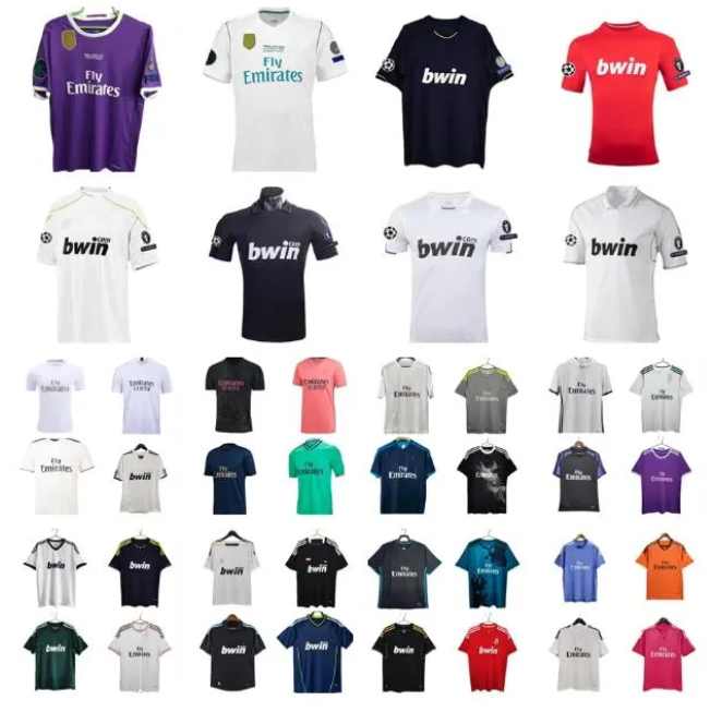 11 12 13 14 15 16 17 18 Real RONALDO Madrids Retro Soccer Jerseys SERGIO RAMOS 2012 2013 classical BENZEMA Football Shirt RAUL maillot de foot football shirts Vintage