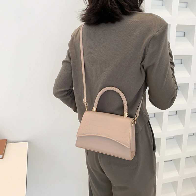 Womens Bag Western Style Shoulder Bag Handbag Korean Version Crocodile Pattern Small Square Bag Fashion And Simple Crossbod Z250512