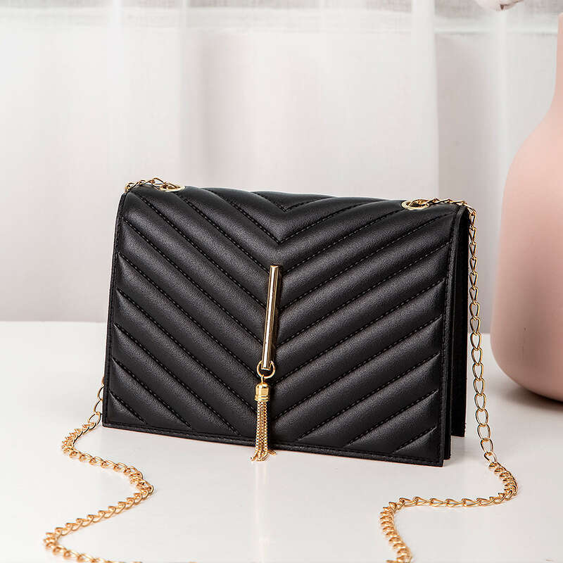 Embroidered Crossbody Simple Tassel Chain Mini Cheap Women's Small Square Bag