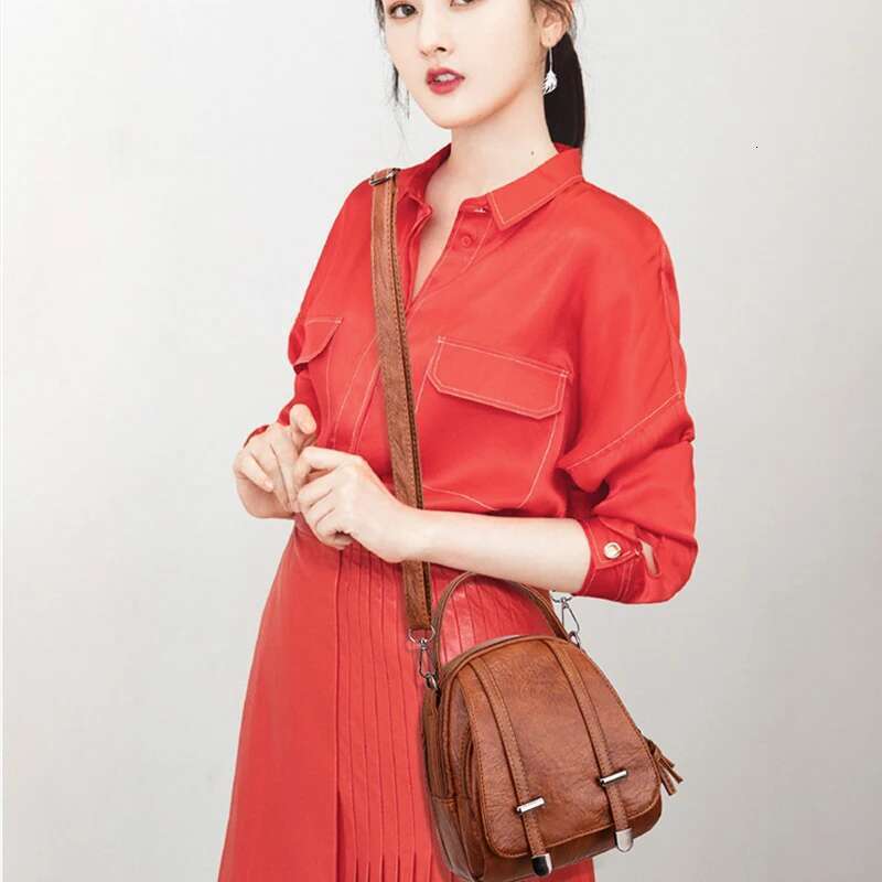 Multi-Functional Soft PU Leather Small Shoulder For Women Vintage Fashion Crossbody Bag Female Purse Cell Phone Handbag