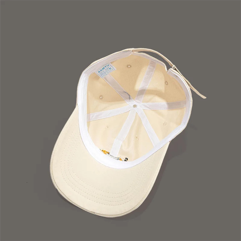 Unisex Animal Embroidery Hiphop Hats Fashion Cartoon Dog Baseball Cap Summer Outdoor Adjustable Casual Sunscreen Hat 250512
