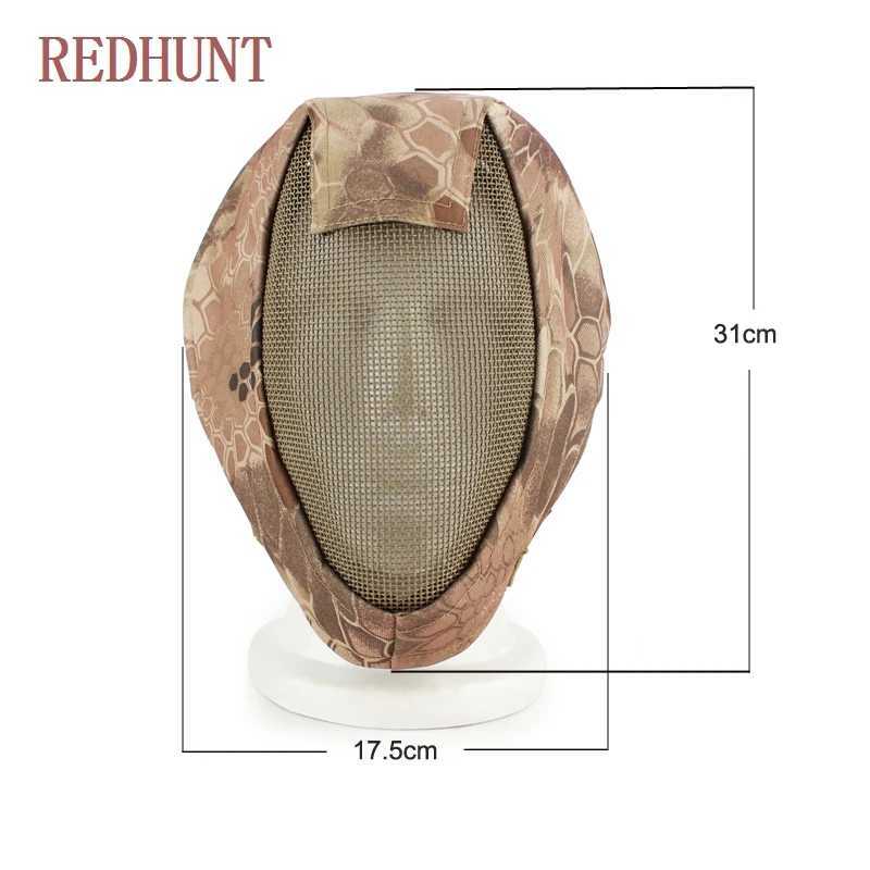 Military V3 Fencing Full Face Mask Tactical Steel Metal Mesh Paintball Mask Hunting Army Wargame Protective MasksW250512