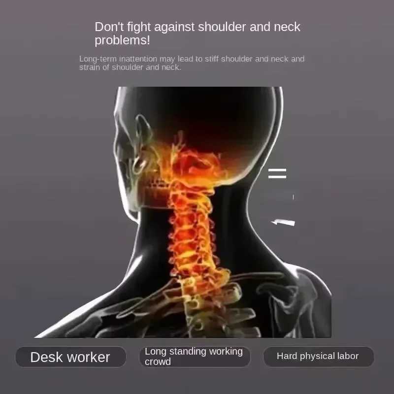 Neck and Shoulder Pillows Sleep Massage Pillow core Ergonomic Neck Support Ideal for Side Back Stoh Sleepers.W250512