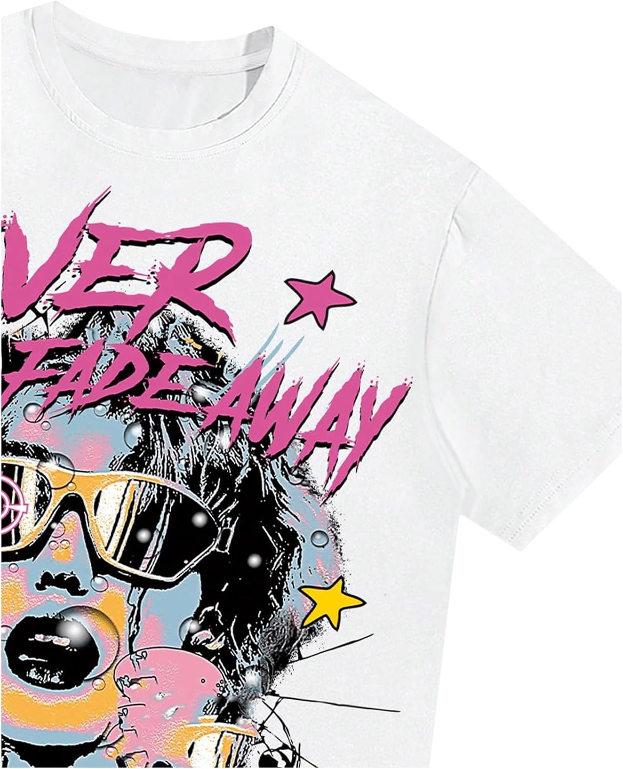 SOLY HUX Men's Graphic Tees Y2K Baggy Shirts Unisex Oversized Tshirts Figure Print 90s Vintage Streetwear Tops