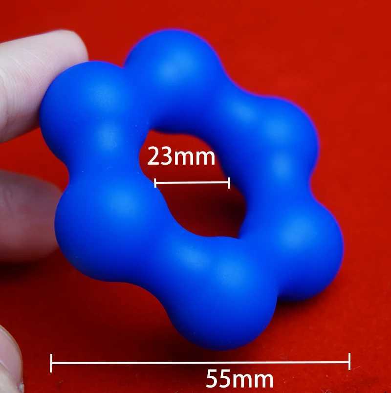 Beaded Cock RingDelayed Ejaculation Penis Sling Ball StretcherPenisring CockringTesticles Scrotum SqueezeSex Toys Men W250512