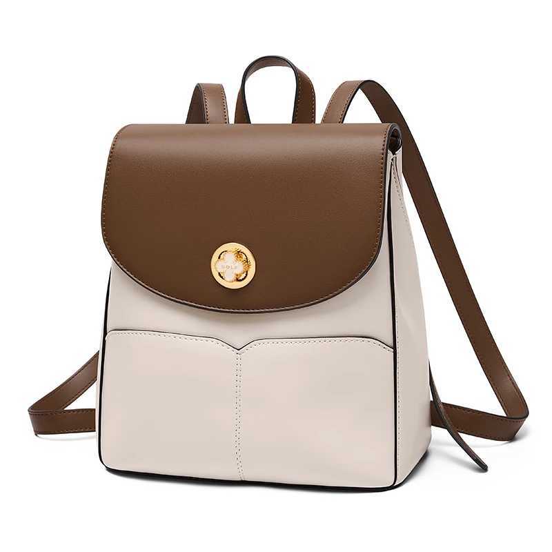 GOLF Women Leather Backpack Small Backpacks Woman Elegant Back Pack Purse Fashion Mini Female Bags Multi Compartment Anti Theft Z250512