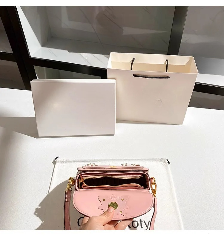 New Butterfly Series Women Designer Handbag 2025 Free Shipping Fashionable High Quality Texture Leather Small Square Bag Women's Wallet Women
