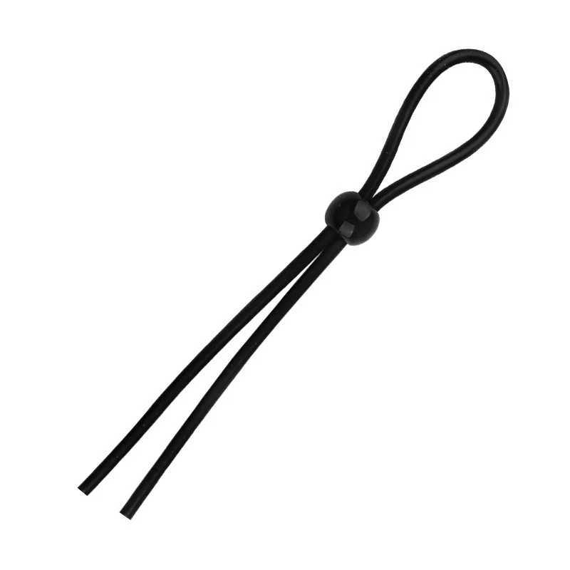 Adjustable Penis Ring Rope Sex Toys for Adults Men Silicone Ejaculation Delay Cock Scrotum Ring Male Lasting Cockring Penis Ring W250512