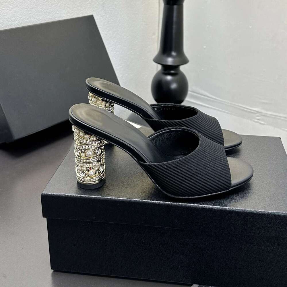 Women Size35-41 Genuine Leather Sandals Crystal Super High Heels Natural Cow Suede Pump Designer Shoes Zapatillas De Mujer