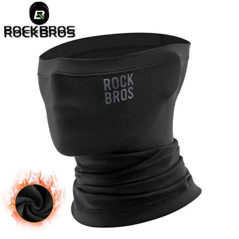 ROCKBROS Winter Mask Balaclava Hiking Warm Cycling Scarf Fleece Neck Scarf Camping Bicycle Face Mask Breathable Windproof ScarfW250512