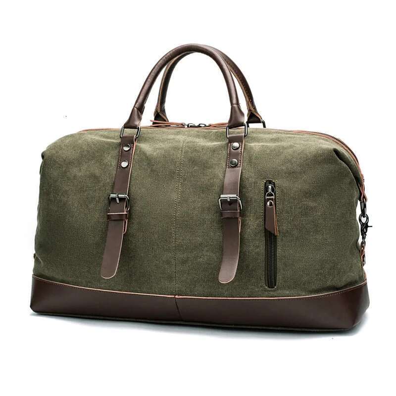 Large Capacity Canvas Leather Travel Bags carry on bag Lage Men Duffel Bag lage travel bags