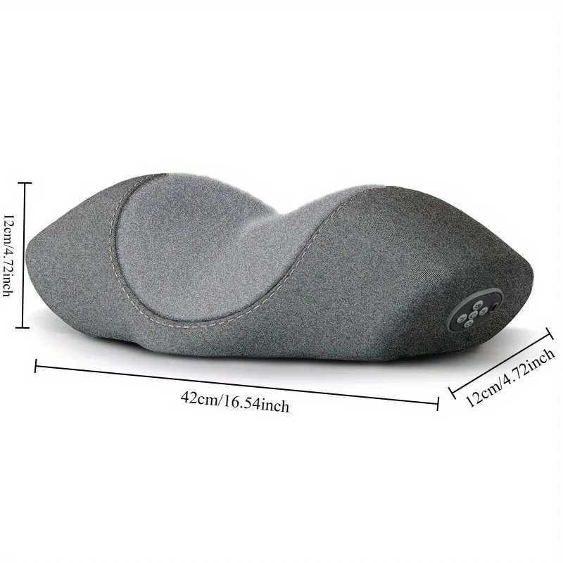 Neck Massage Pillow with Vibration Heating Neck Sleep Pillow 5-point Charging Model - Vibration+heating+built-in Lithium BatteryW250512