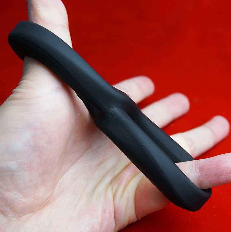 Tugger Balls StretcherDual Support Dick Erection Cock Penis RingSilicone Penisring CockringTesticles Scrotum TugCBT Bdsm W250512