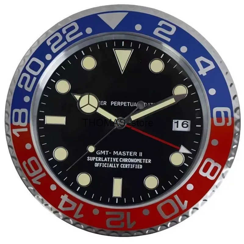 Silent Super Wall Clocks Metal Modern Design Large Wall Watch Home Stainless Steel Luminous Clock The Date Will Work h45 Q250512