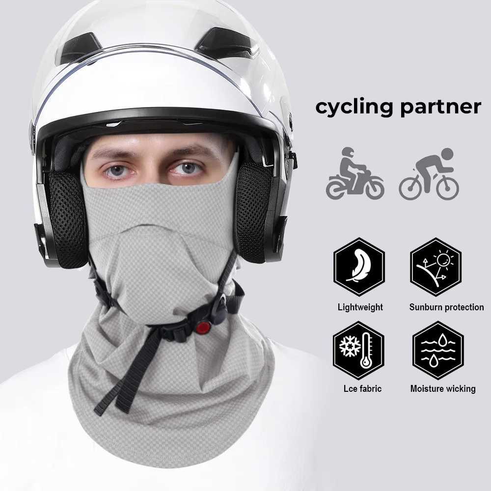 Sports Face Masks Breathable Half Mask Cool Face Cover Anti-UV Hiking Scarf Bandana for Outdoor Running Bicycle Tactical SummerW250512