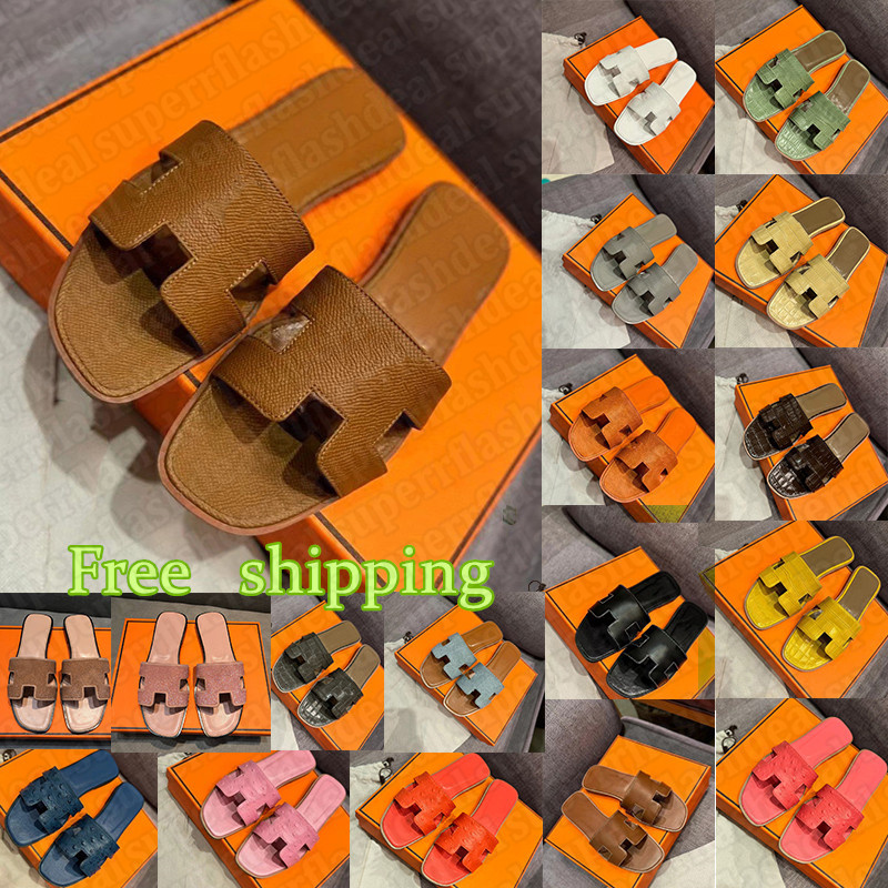 free shipping designer slippers women platform sandals flat slides women sliders black white khaki womens ladies girls shoes outdoor indoor beach sandals size 34-42