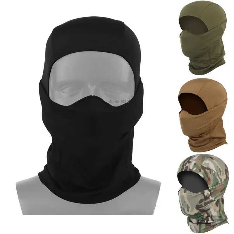 Tactical Full Face Headgear Shooting Mask Airsoft Combat Camouflage Balaclava Hat Outdoor Sports Hunting Hiking Scarves MasksW250512