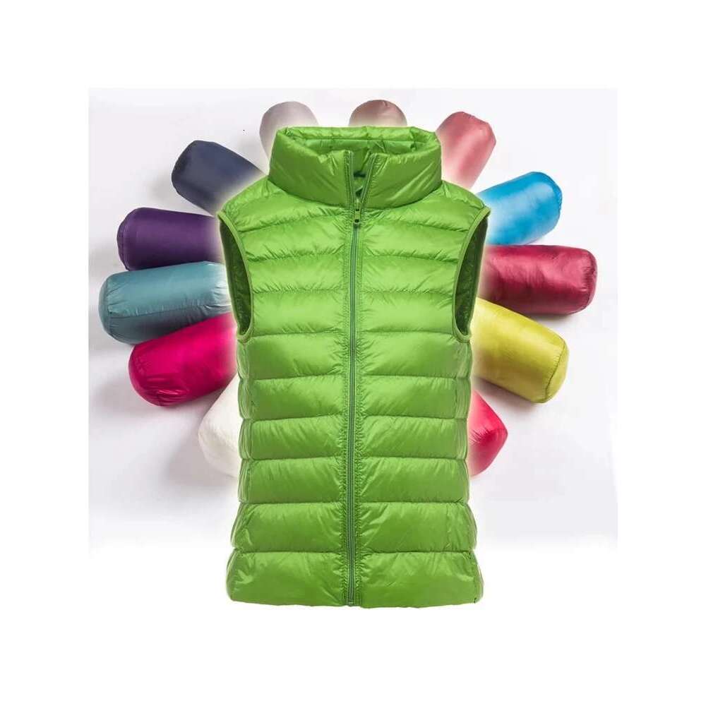 Newbang 9Xl 8Xl Women Sleeveless Coat Winter Ultra Light White Duck Down Female Slim Vest Women's Windproof Warm Waistcoat Designer