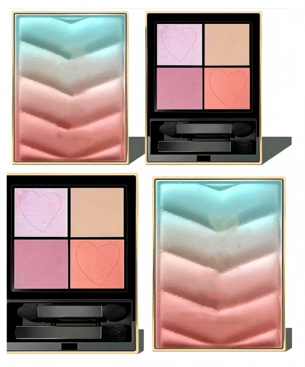 2025 New Brand Couture Mini Clutch Makeup Macaron gradient Eye shadow 4 Colors Matte Eyeshadow shadows palette with brush