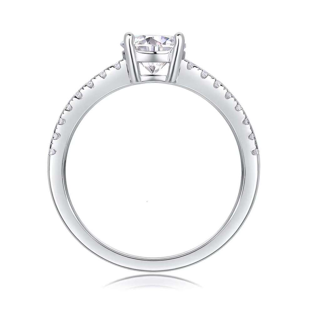 Classic sandstone shared pointed toe ring, made of pure silver, suitable for women (sizes 5-9 in the United States)