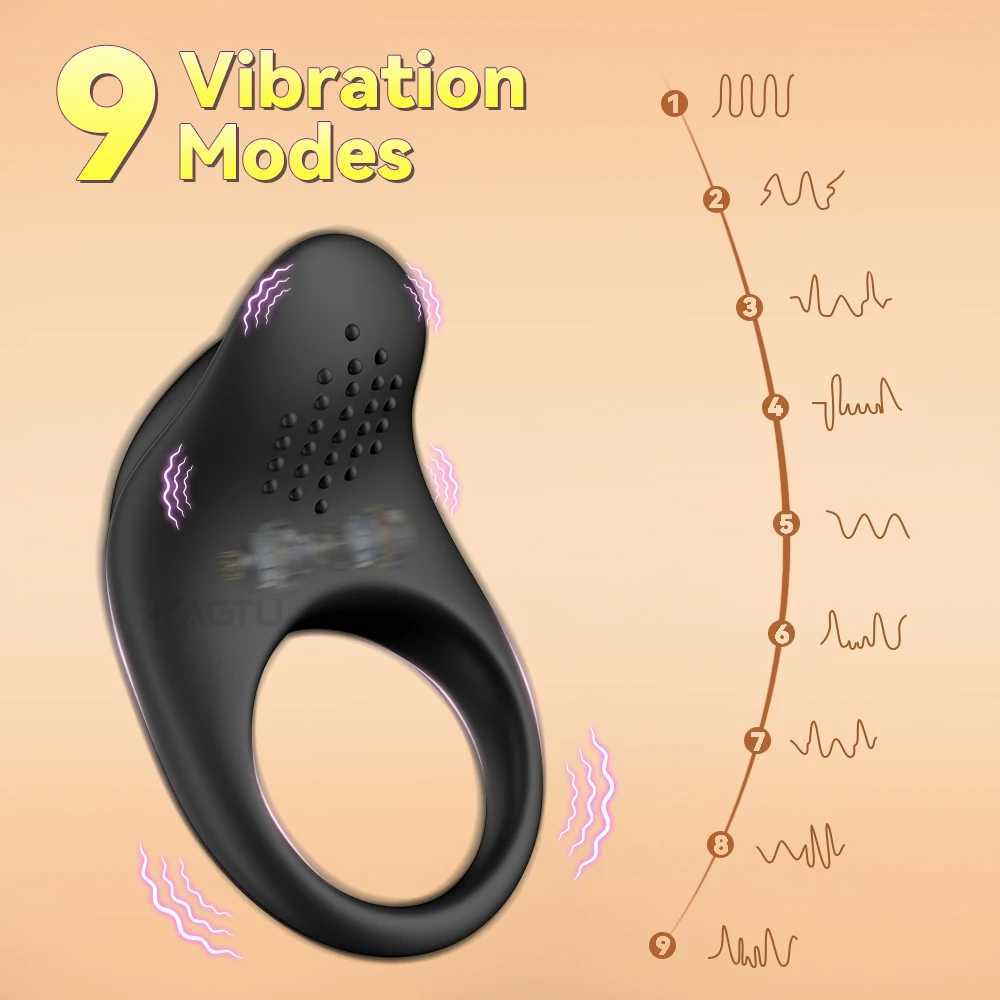 Cock Ring Vibrating for Men APP Control Ejaculation Delay Male Erectile Penis In G-Spot Clitoris Anal Stimulator Adult Sex Toy W250512